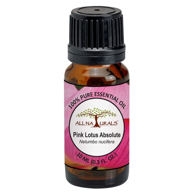Lotus Pink Absolute (India) 100% Natural Aroma Oil, Essential Oil, Essential Oil, Lotus Pink Absolute (India) - 0.3 fl oz (10 ml)