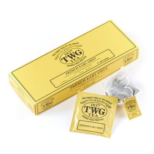 TWG Tea | French Earl Grey (Cotton Tea Bags, 2.5g x 15 Pack)