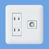 Panasonic Metal Wide Outlet WTF1502WK White