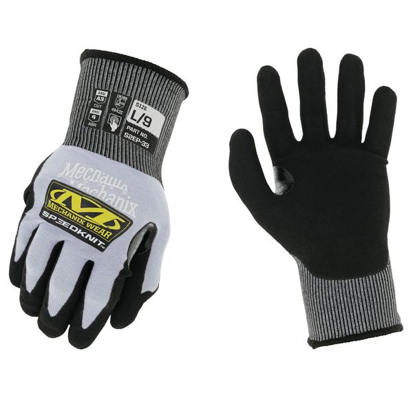 Mechanicswear Speed Knit M Blue S2EP-33-008 Safety Gloves for Work, Cut Resistant, Abrasion Resistant, Tear Resistant, Touchscreen Compatible, Washable, Mechanic, Disaster Preparedness, DIY