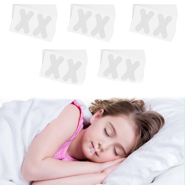 150 Pcs Mouth Tape for Sleeping, Sleep Strips Help Train Nasal Breathing Advanced Gentle Mouth Strips X-Shape Sleep Mouth Tape Anti Snoring Devices for Men Women Reduce Mouth Breathing Transparent