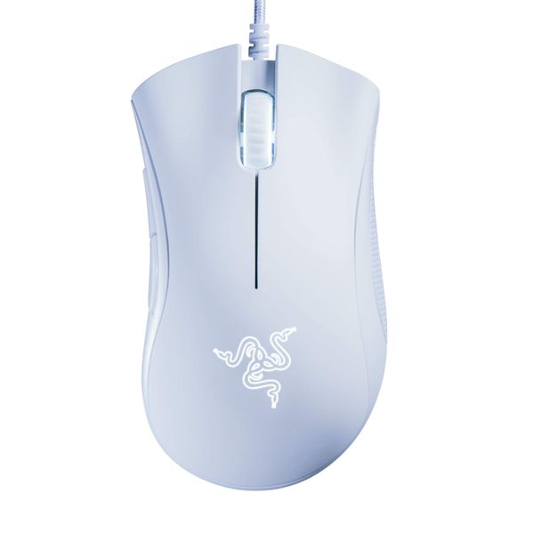Razer DeathAdder Essential (2021) Wired Gaming Mouse with Optical Sensor with 6400 DPI (5 Programmable Buttons, Ergonomic Form Factor, 10 Million Clicks Lifetime), White
