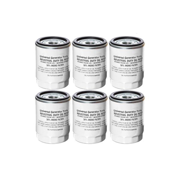 UGP Oil Filter 0868539E Replacement for Generac Oil Filter 070185E 6 Pack
