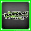 Custom Your Name Racing Decal Trailer Graphic Car IMCA Model Modified Sprint