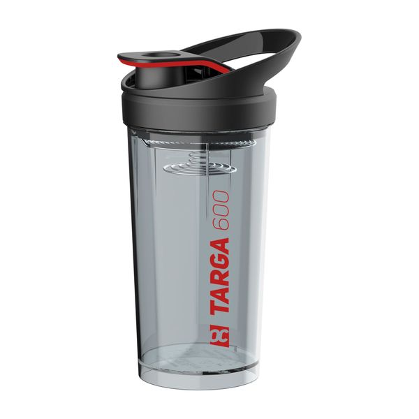 ROCKITZ Targa Shaker Proteinshake - keine Klumpen - dicht - TÜV getestet - einzigartige Mischfeder - langlebig + geruchsneutral - Premium Material - Fitness Becher 600ml