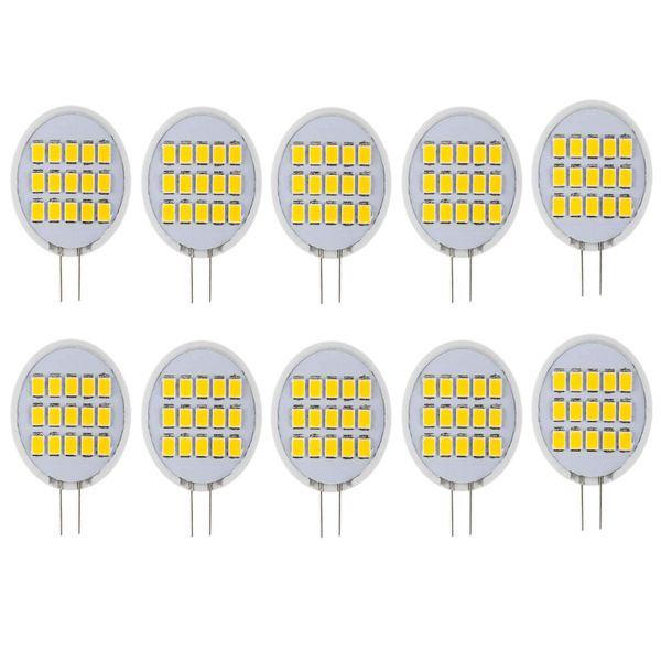 CBconcept UL Listed SidePin G8 LED Light Bulb, 10 Pack, 1.6 Watt, 200 Lumen, NOT Dimmable, Warm White 3000K, 180 DegreeBeam Angle, Ceramic Sunflower, 20W Equivalent,Under Cabinet,Counter Puck Kitchen