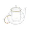 Francfranc Franc Clear Glass Teapot Gold