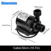 12V High Pressure Brushless Submersible Water Pump 800L/H Automatic Self-priming