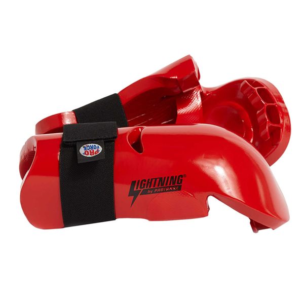 Pro Force Lightning Punches Karate Sparring Gloves - Red - Child Large