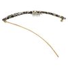 France Luxe Triple Circle Tige Boule Barrette - Opera Silver