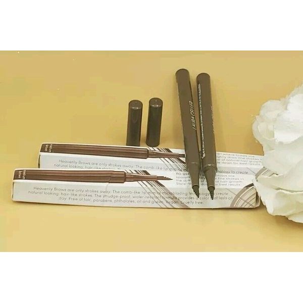 2~Laura Geller Heavenly Brows 24 Hour Brow Marker Medium Brown 0.03 fl New