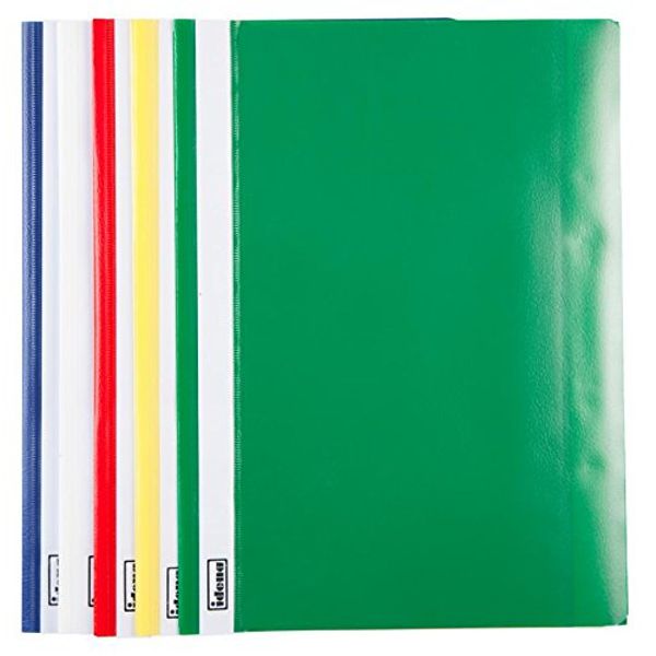 100 Schnellhefter DIN A4 / PP/extra stark / 5 Farben