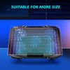 5-Fan Laptop Cooling Pad 12-15.6” Laptops w/Adjustable Angles Black