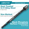 Libraton Impact Grade Socket Adapter Set, 3" 6", Drill Socket Adapter, Impact Socket Adapter, Socket Driver Adapter, Drill Socket Adapter Extension, with Storage Bag