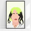 B Eilish Poster - Minimalist Art Print