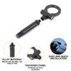 Black Front Bumper Trailer Ring Eye Towing Tow Hook Screw For Mazda MX-5 2016+