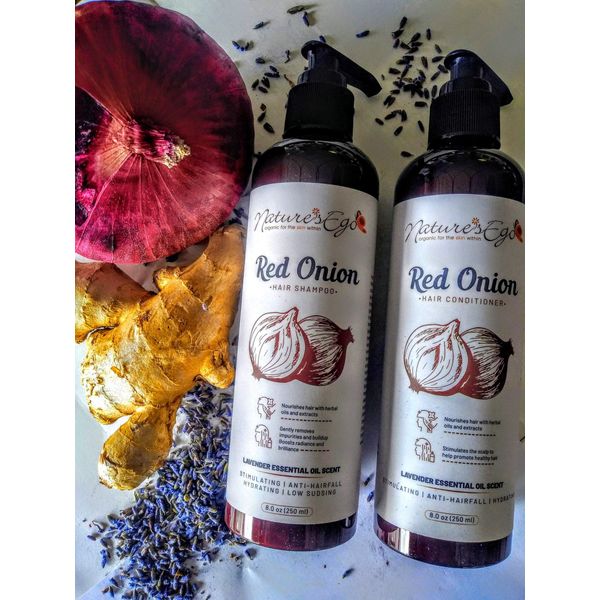 Nature's Ego Red Onion Shampoo + Conditioner