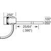 Kadee 21 20 Series Coupler Long (25/64'') Underset Shank (2pr)