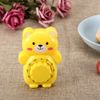 60 mins Egg Timer, Cute Bear Mechanical Wind Up Kitchen Timer for Cooking Boiling Eggs Water(Yellow)