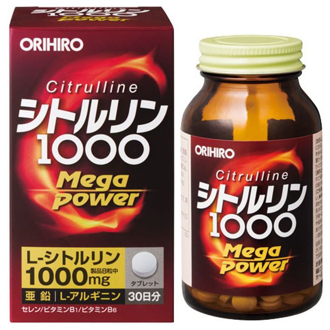 Orihiro Co., Ltd. Orihiro Citrulline Mega Power 1000 240 tablets [Drug Pure Rakuten Market Store] [RCP]<br> [Separate shipping required for Hokkaido and Okinawa]