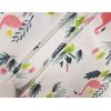 Heavy Duty Vinyl Tablecloth w/flannel back,54"x72"Rectangle,FLAMINGO & LEAVES,SM