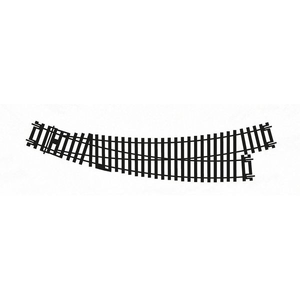 Hornby R8074 OO Gauge Left Hand Curved Point Track - Extra Track Pieces for Model Railway Sets, Model Train Track Pieces - Scale 1:76