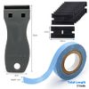EHDIS Hair Extension Tapes with Plastic Scraper, Double Sided Hair Tape for Hair Extensions Lace Wig Hairpiece Toupee Hair Weft, 10mm x 3yards