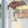 4 PCS Mini Spoon Keychain, Tiny Spoon, Mini Crown Spoons Keychain, Ring Tiny Spoons for Filling Vials(4 Colors)