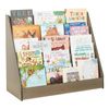 Single-Sided Book Display, Classroom Bookshelf, Grey Wash