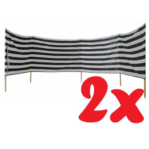 Wind Protection (Wind Protection 8 m, Blue / White, 2)