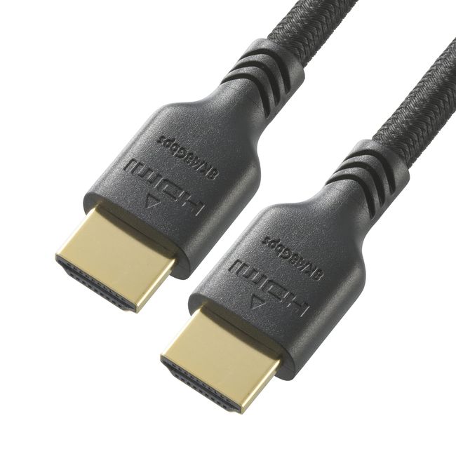 Ohm Electric VIS-C20TUH-K 05-0549 OHM Heavy Duty HDMI Cable, 8K Ultra High Speed, 6.6 ft (2 m), Cut-Resistant, Black