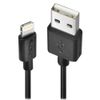 LINDY 0.5m USB to Lightning Cable, Black