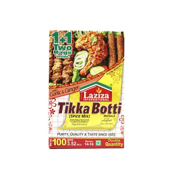 6 x Laziza Tikka Boti Spice Mix Masala 100g …