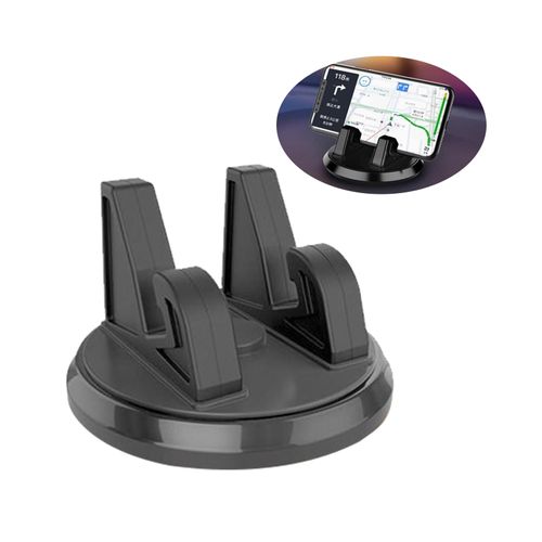 1 Pcs Car Dashboard Cell Phone Holder, 360° Rotating Phone Holder, Black Phone Fixing Device, Suitable for Most Cars, Trucks, Suvs