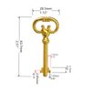 Haz·quls (KY-8) Roll Top Desk Lock Skeleton Key (2 Pcs)