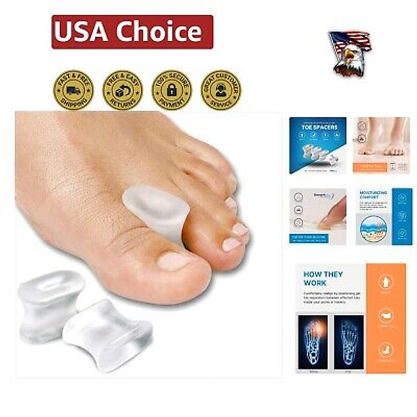 Medical-Grade Gel Toe Separators for Bunions - Toe Spacers to Align and Nourish