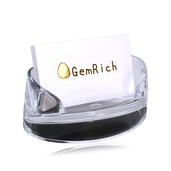 GemRich Card Stand, Business Card Stand, Card Stand, Tabletop, Business Card Holder, Stylish Acrylic