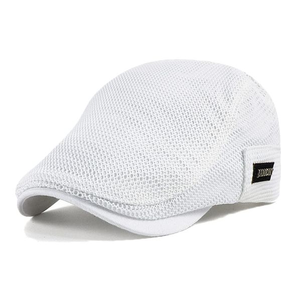 YAMEE Sonnenhut Barett Herren Sommer atmungsaktive Mesh, Schiebermütze Damen,Unisex Beret Schirmmütze Flatcap Sportmütze Gatsby Newsboy Cap, Barette Cap, Größe 56cm-60cm