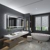 48'' Upscale Rectangle LED Bathroom Vanity Mirror Memory Function Smart Switch