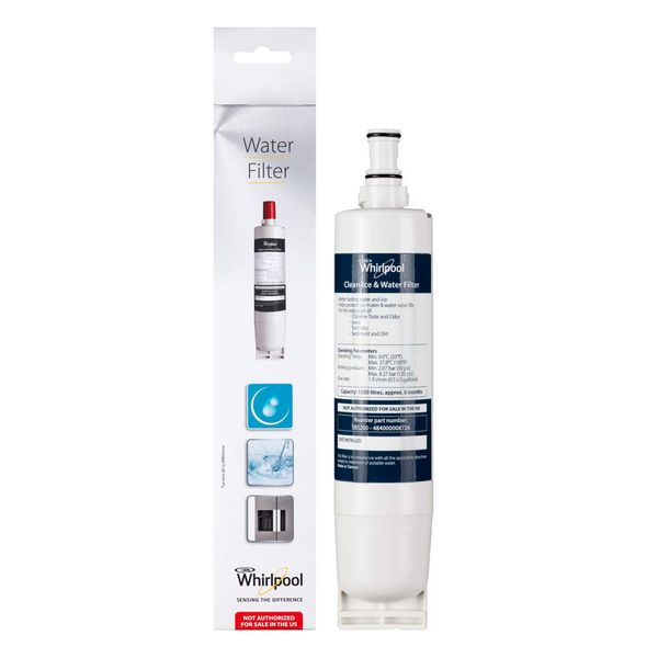 Whirlpool SBS200 Side-By-Side Fridge Water Filter Cartridge, White