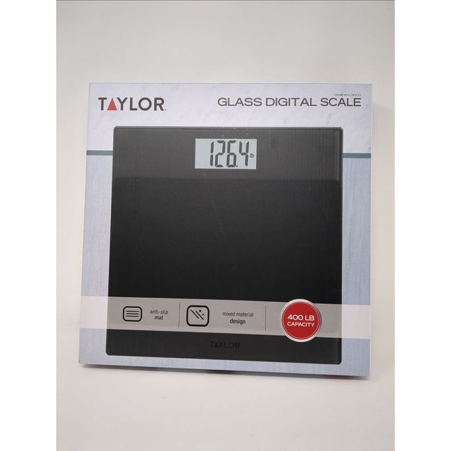 Taylor Glass Body Fat Scale 400lb Capacity