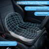 Memory Foam Seat Cushion Lumbar Support Ergonomic Back Support for Office Car US