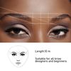2Pcs Brow Mapping String - White & Black Thread Set for Makeup & Waxing, 20m Length - Perfect for Eyebrow Shape Definition