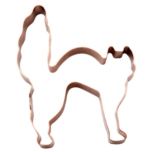 Cross Your Path Black Scaredy Cat Halloween Cookie Cutter