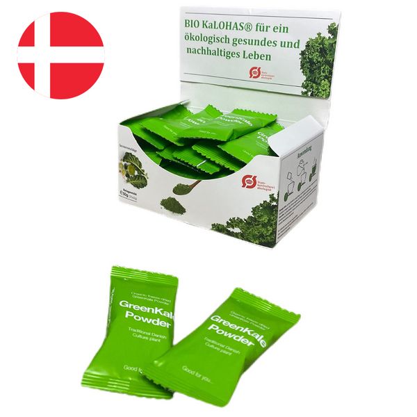 Skin whitening detox effect Kalohas Danish organic kale powder