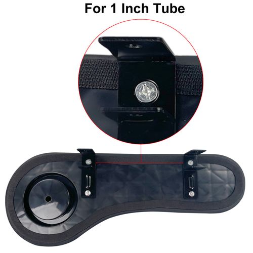 Huskey 2X Black Rear Seat Arm Rests with Cup Holder for Club Car DS/Precedent Golf Carts Installed by Using Our Non-Drill Brackets or Drilling into Your arm Rest