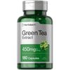 Green Tea Extract Capsules 450mg | 180 Count | Non-GMO | by Horbaach