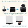 Sourcingmap Leveling Feet 25 x 25mm Square Insert Furniture Adjustable Leveler 4 Sets
