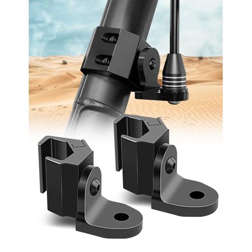 UTV Flag Whip Light Mount, 2 PCS 360° Adjustable Heavy Duty UTV Whip Mounting Bracket for Pro-fit Cage Compatible with Polaris Ranger General Can am Defender Commander 2021+ Maverick Trail/Sport