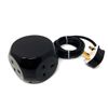 3 Way + 3 USB Cube Extension Socket 13a 1.4m Long Lead Cable With Plug Black